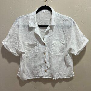 Linen button up shirt